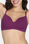 Zivame Padded Non Wired 3/4Th Coverage T-Shirt Bra - Raspberry Radiance — thumbnail 5